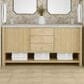 James Martin Vanities Marigot Single 72" Double Vanity in Sun-washed Oak with 3 cm Ethereal Noctis Quartz Top, , large