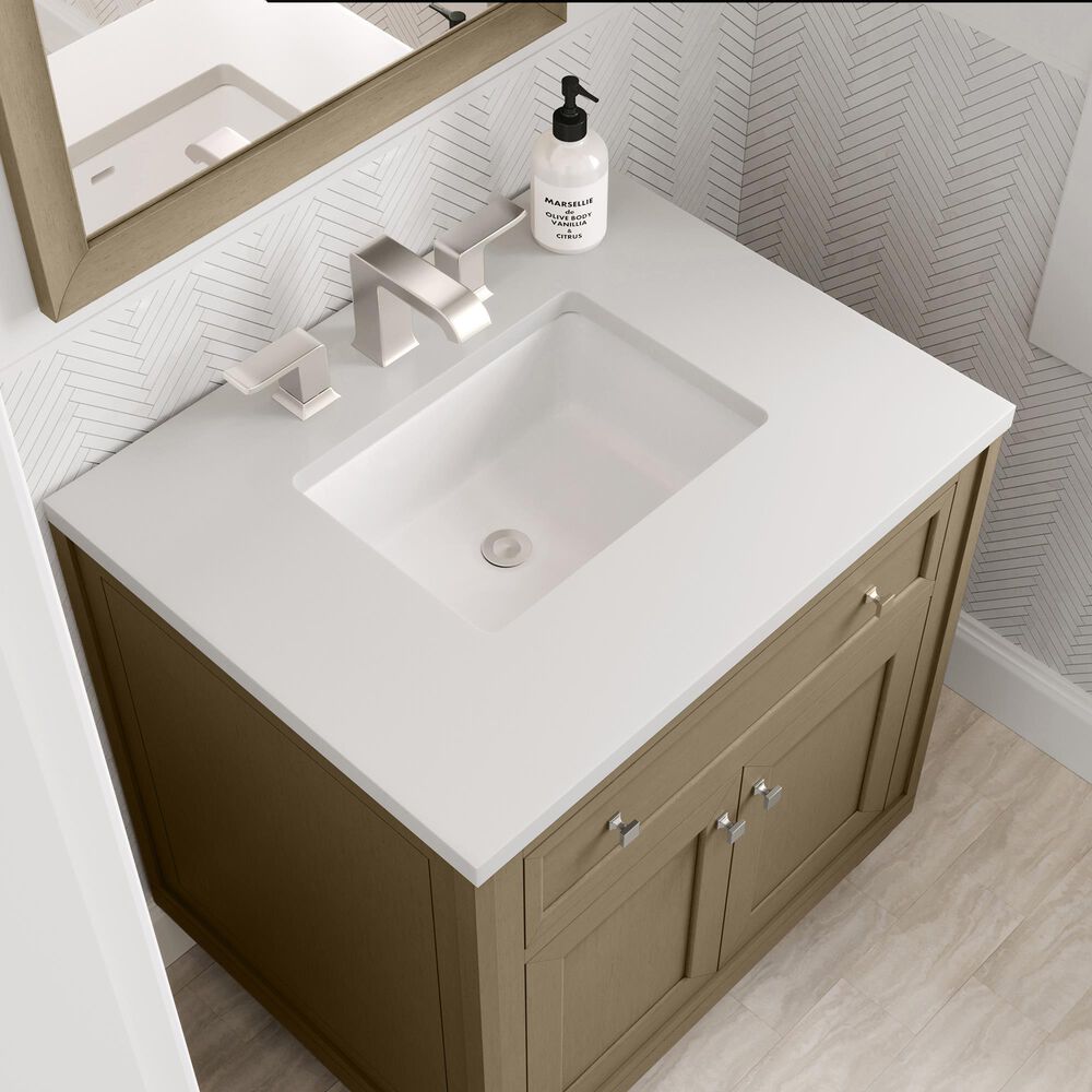 James Martin Vanities Chicago 30" Single Bathroom Vanity Cabinet in Walnut Whisper, , large