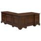 Riva Ridge Arlington 3-Piece L-Shaped Desk and Display Cabinet Set in Classic Brown, , large