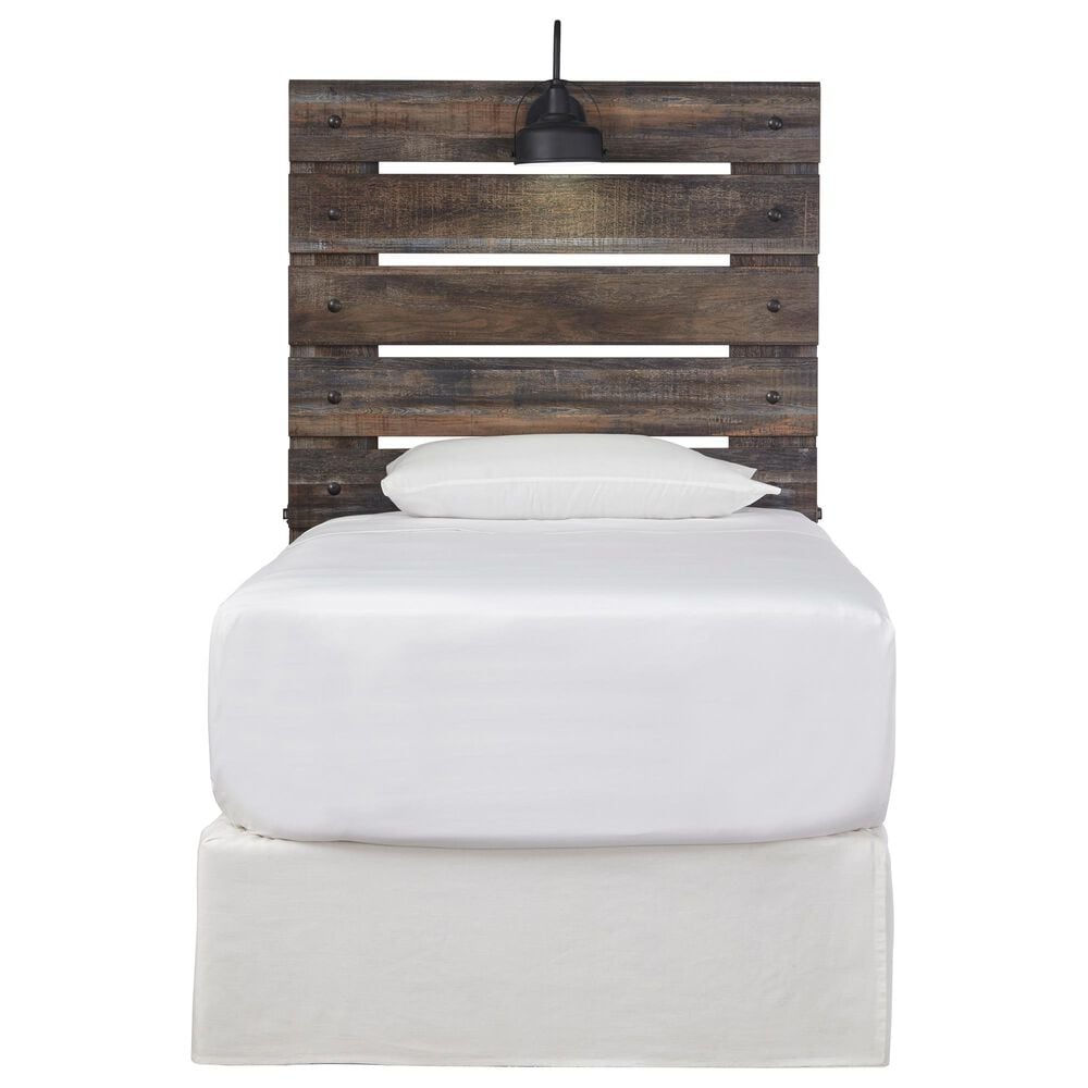 Ashley Drystan Twin Slat Headboard in Rustic Brown, , large