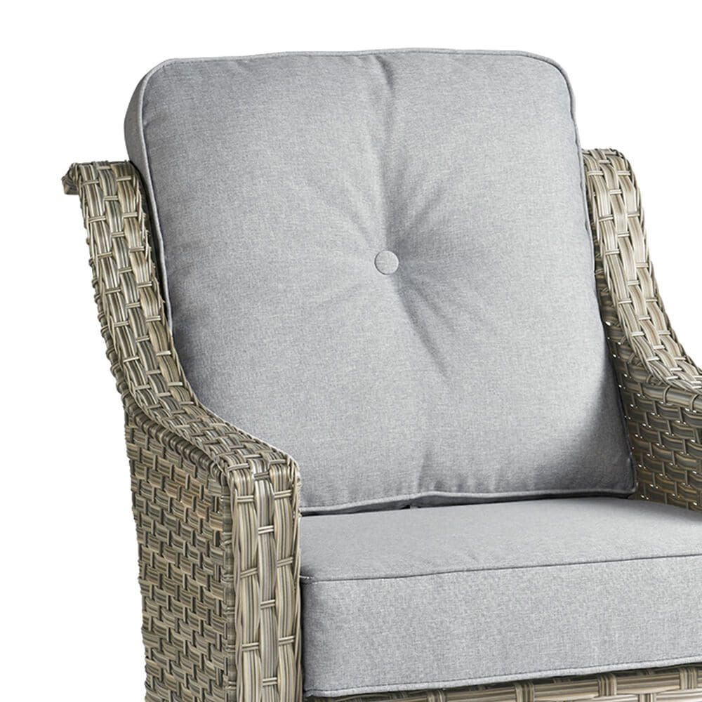 HOMLUX Outdoor Arm Chair in Gray (Set of 2), , large