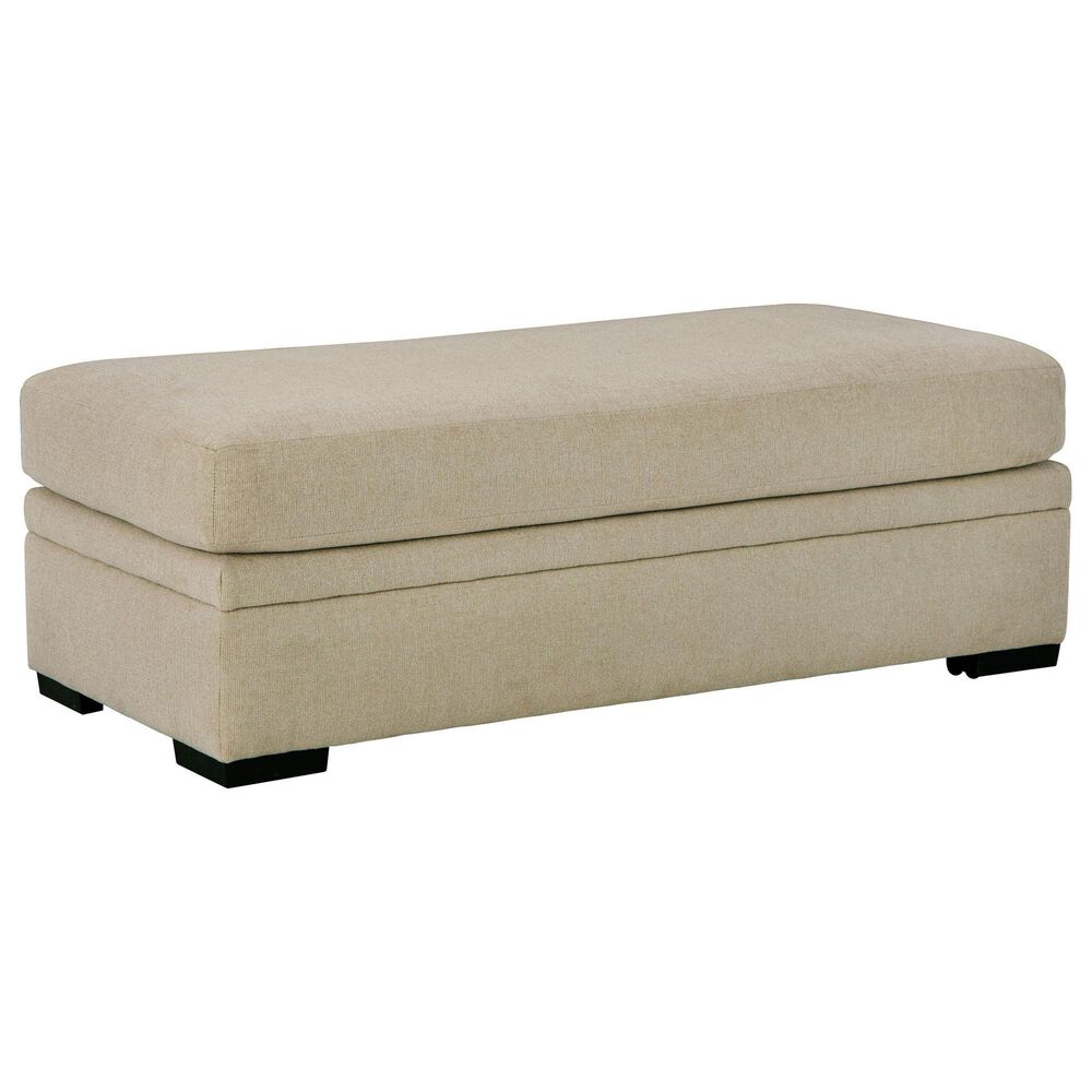 Northwestern Wayne Ottoman in Sand, , large