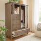Riva Ridge Oxford 4-Drawer Chifferobe in Tan, , large
