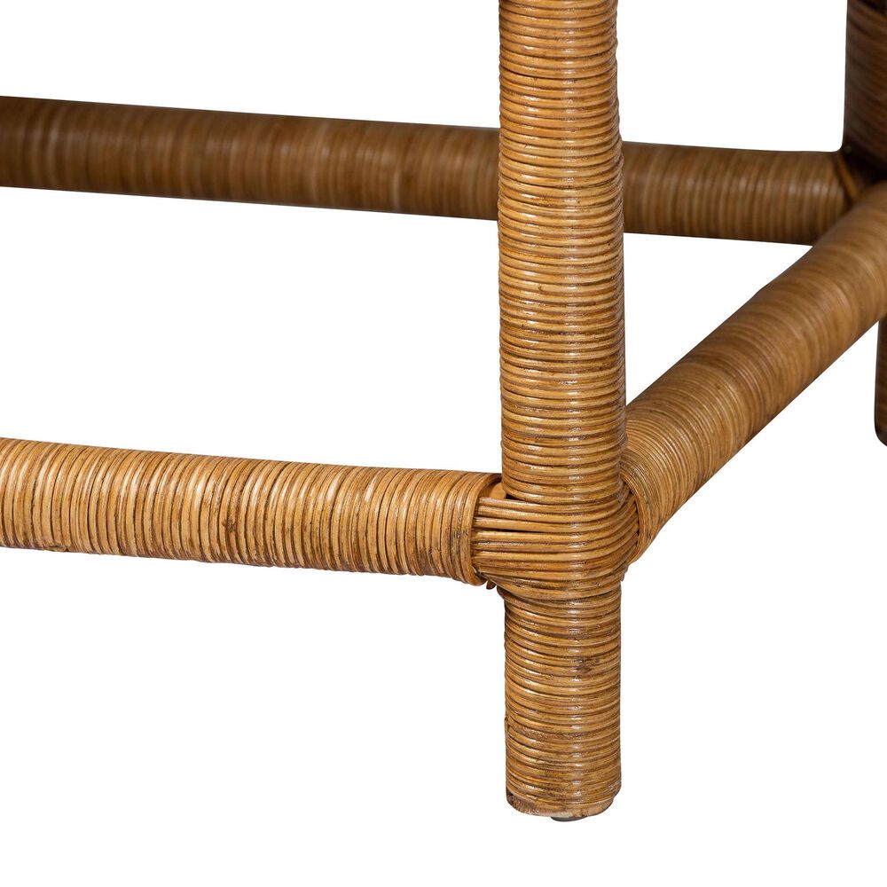 Baxton Studio Seranay Dining Bench in Light Honey, , large