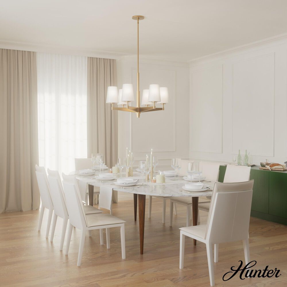 Hunter Nolita 6-Light Chandelier in Alturas Gold, , large