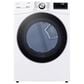 LG 5 Cu. Ft. Front Load Washer and 7.4 Cu. Ft. Gas Dryer Laundry Pair with Pedestals in White, , large
