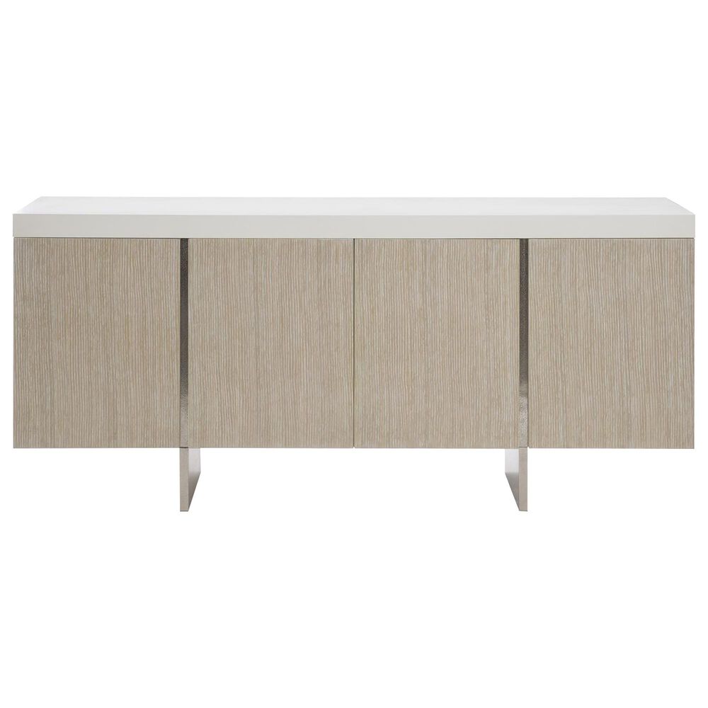 Bernhardt Solaria Sideboard in Fossil and Shiny Nickel, , large