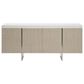 Bernhardt Solaria Sideboard in Fossil and Shiny Nickel, , large