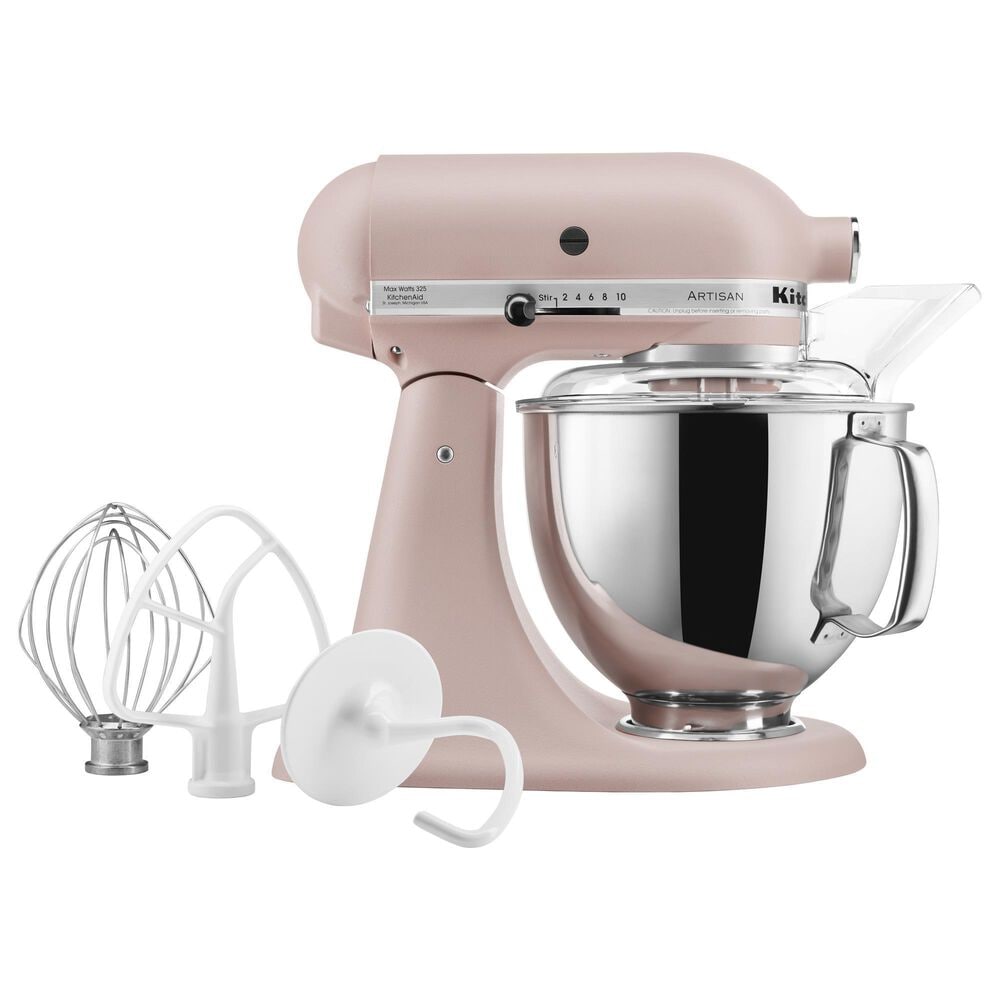 KitchenAid Artisan 5-Quart Tilt-Head Stand Mixer in Feather Pink, , large