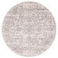 Safavieh Madison MAD603G 5" Round Silver and Ivory Area Rug, , large
