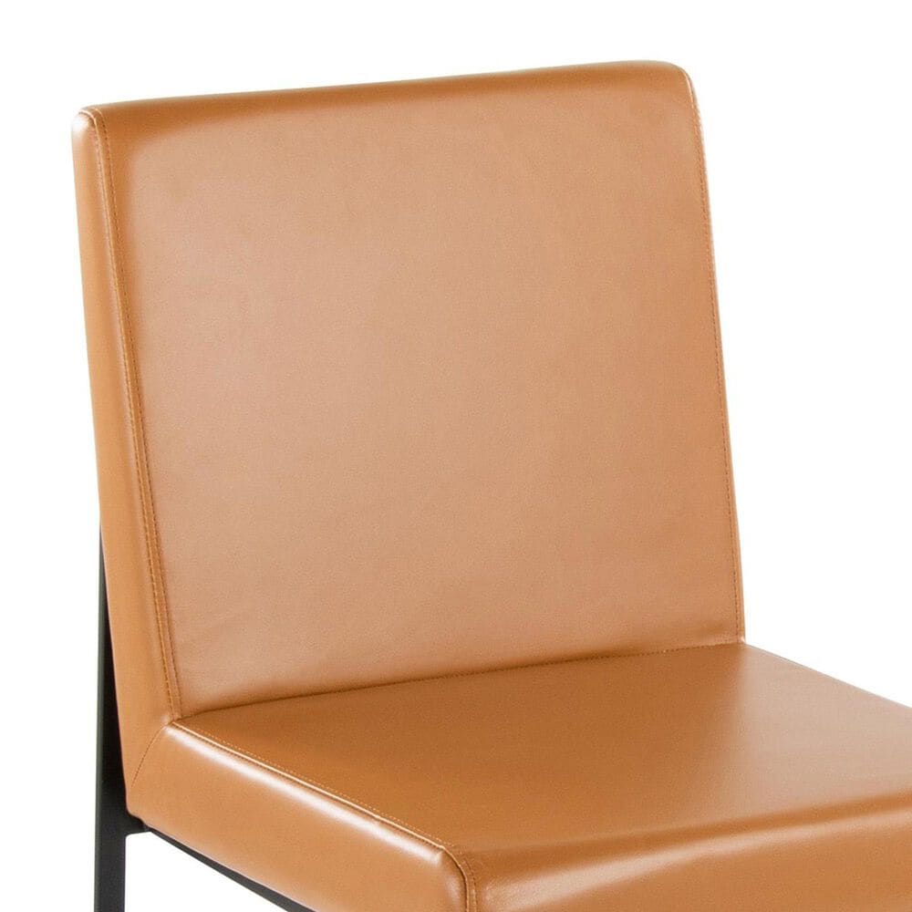 Lumisource Fuji Side Chair with Camel Cushion in Black &#40;Set of 2&#41;, , large