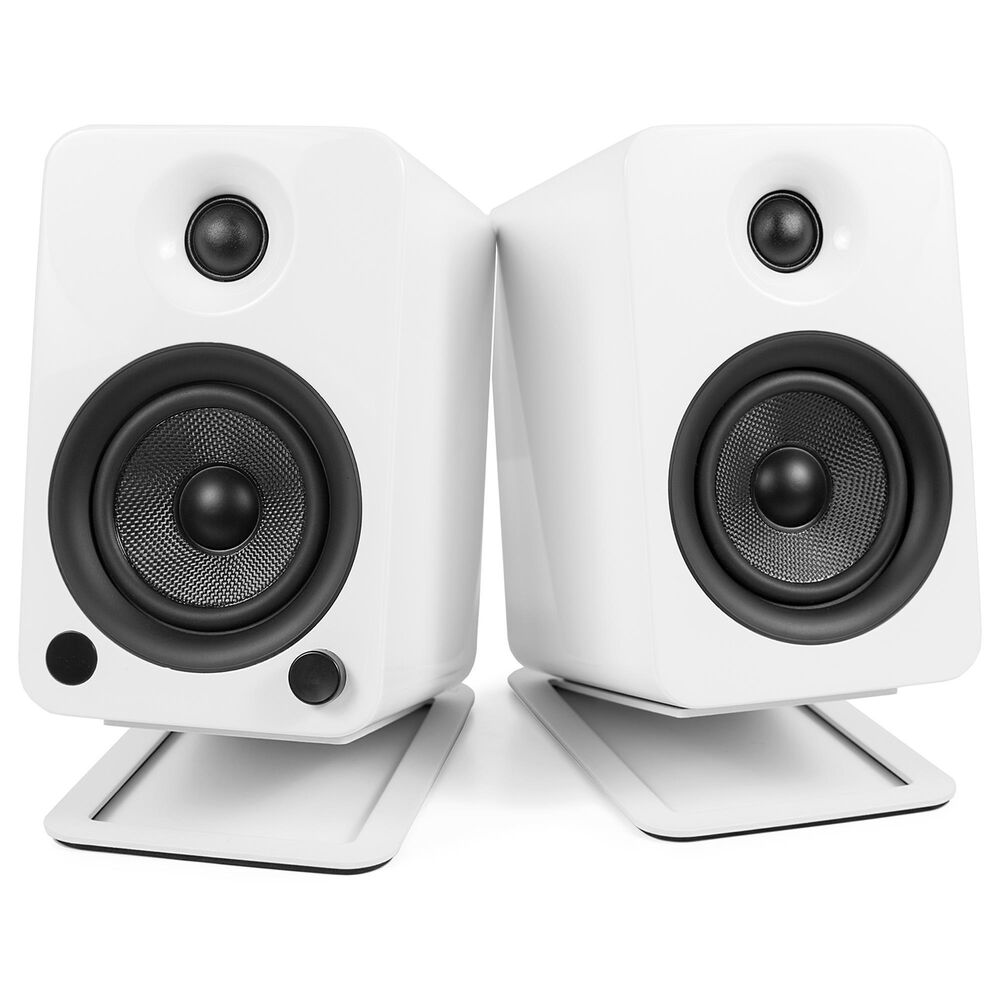 Kanto Angled Desktop Speaker Stand for Midsize Speakers in White (Set of 2), , large