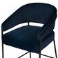 Linon Home Decor Prestwick Counter Stool with Navy Cushion in Black (Set of 2), , large