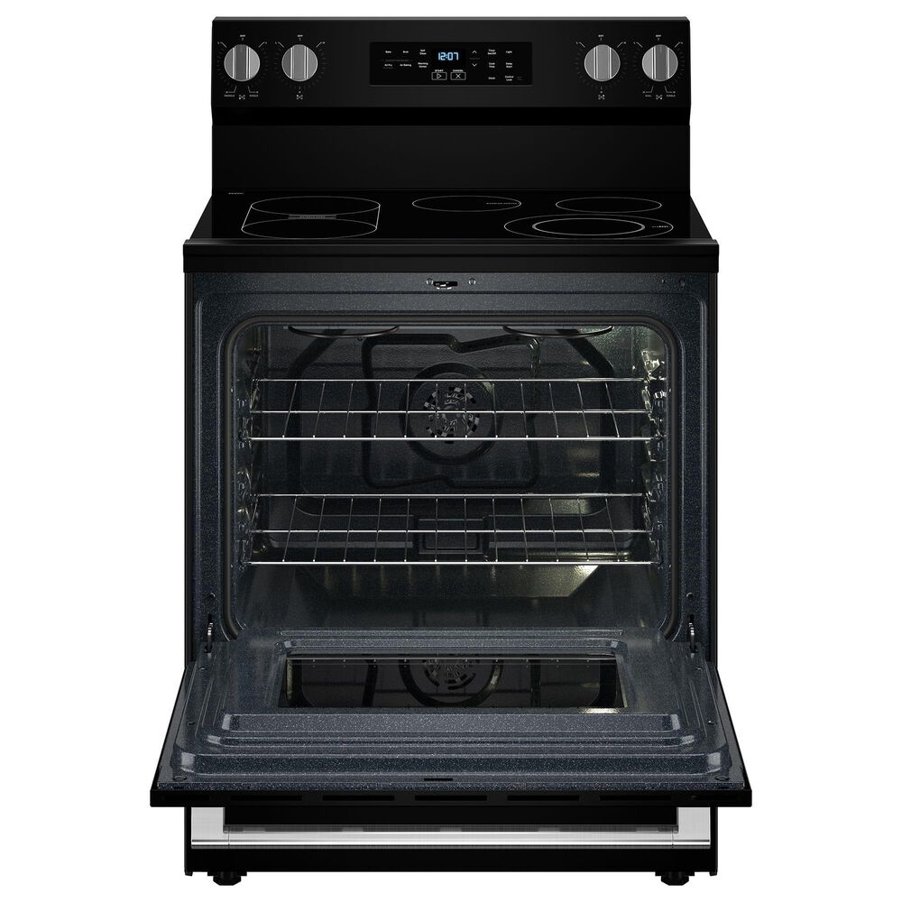 Maytag 5.3 Cu. Ft. Freestanding Electric Range with No Preheat Air Fry and Air Baking in Black, , large