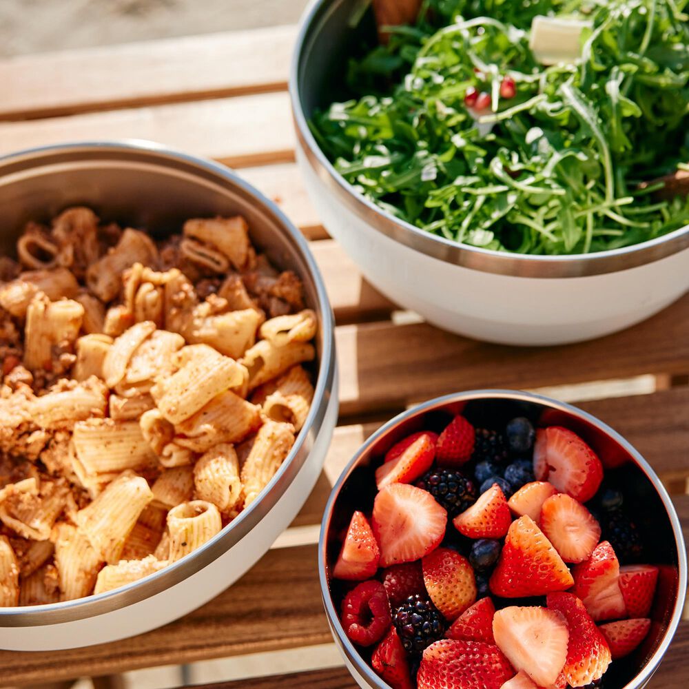 YETI Rambler 3-Piece Standard Insulated Bowl Set in White, , large