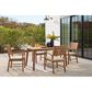Ashley Janiyah Patio Dining Table in Light Brown, , large