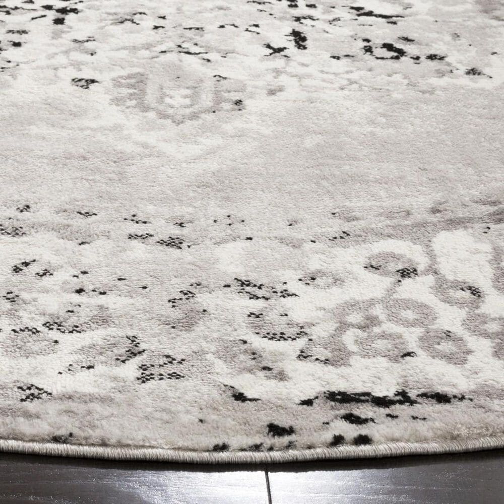 Safavieh Skyler SKY169K 6&#39;7&quot; Round Grey and Ivory Area Rug, , large