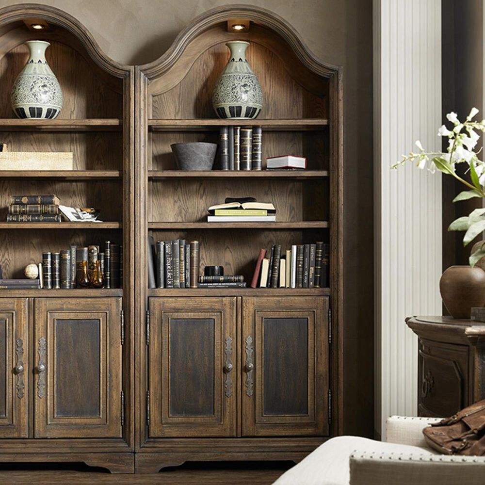 Hooker Furniture Pleasanton Bunching Bookcase in Dark Wood, , large