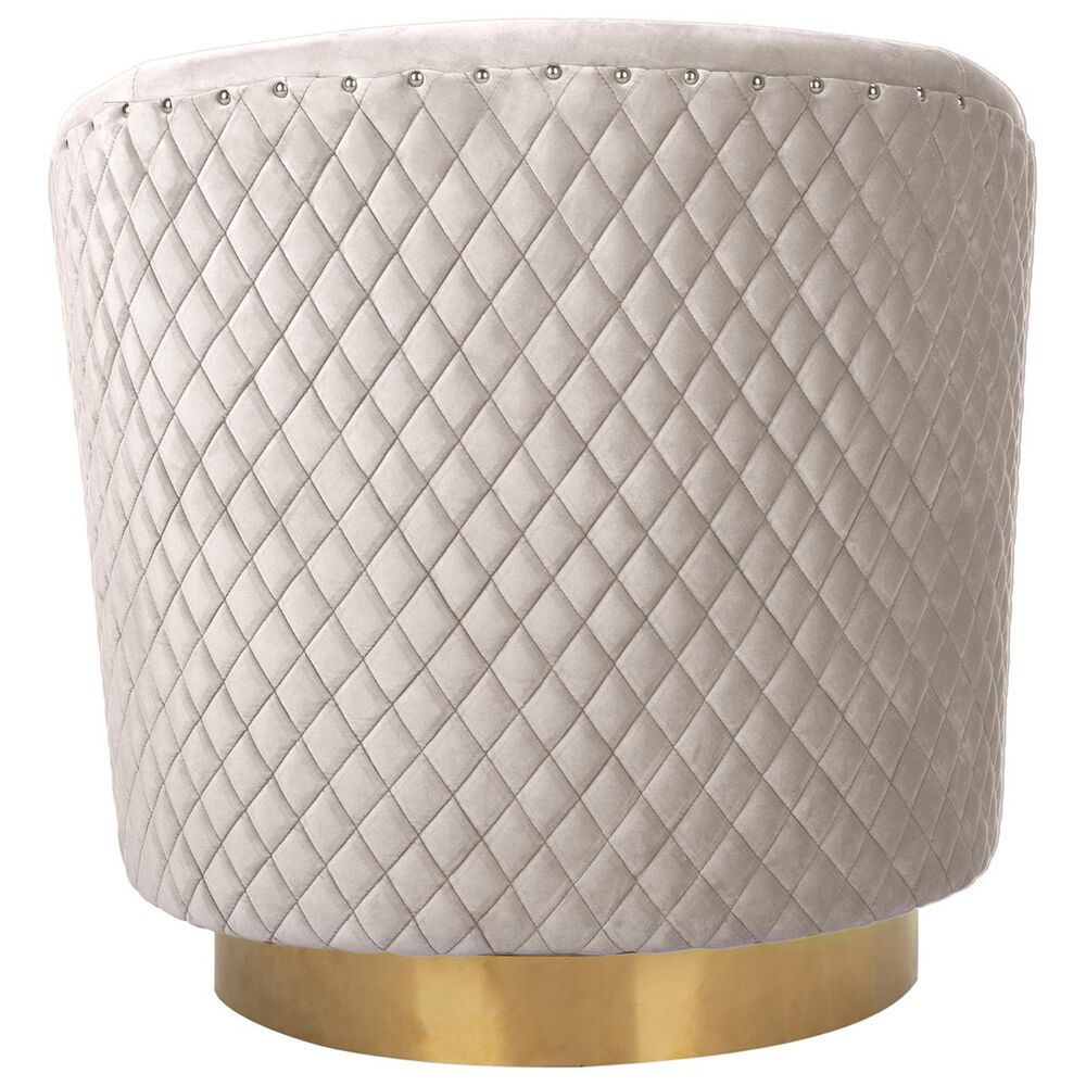 Safavieh Clara Swivel Tub Chair in Pale Taupe, , large