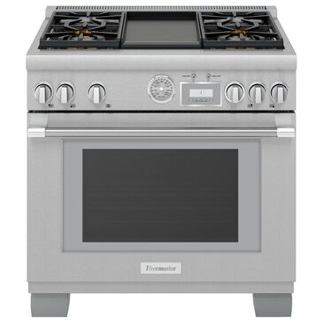 Thermador 36" Pro Grand Commercial Depth Gas Range in Stainless Steel, , large