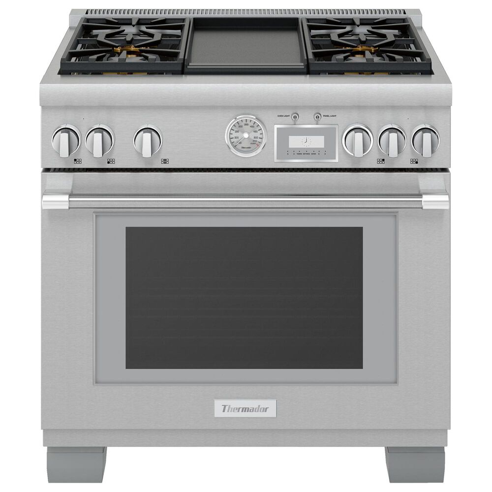 Thermador 36" Pro Grand Commercial Depth Gas Range in Stainless Steel, , large