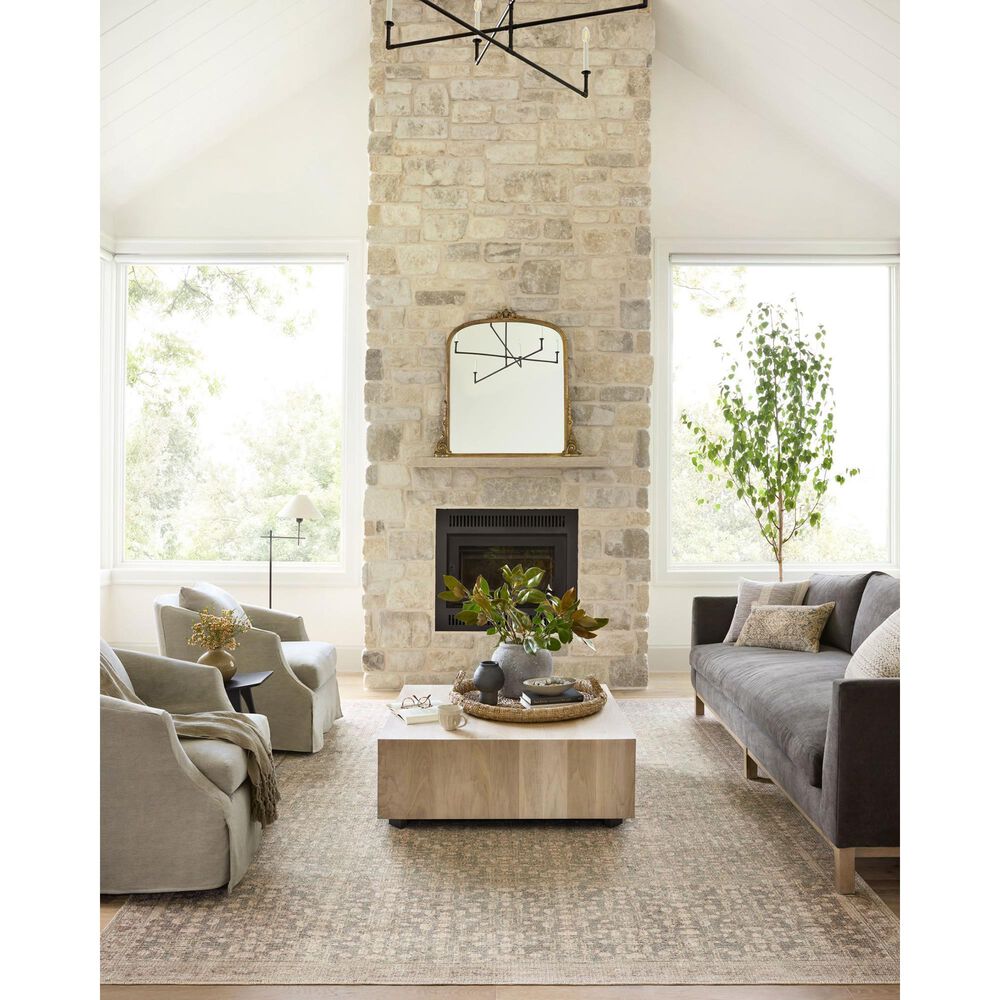 Angela Rose Aubrey 7&#39;6&quot; x 9&#39;6&quot; Sage and Bark Area Rug, , large