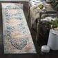 Safavieh Aria 2" x 8" Blue and Beige Runner, , large