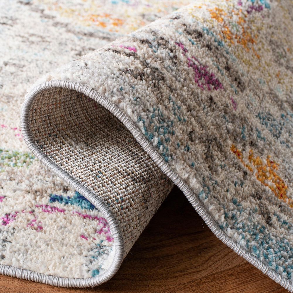 Safavieh Madison MAD418F 5'3" x 7'6" Grey and Yellow Area Rug, , large