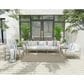 Nourison Courtyard Ivory and Silver 4" x 6" Indoor/Outdoor Area Rug, , large