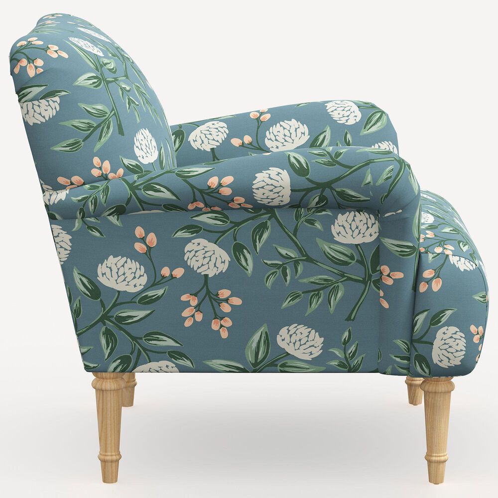 Rifle Paper Co Crafted by Cloth and Company Bristol Chair in Peonies Emerald, , large
