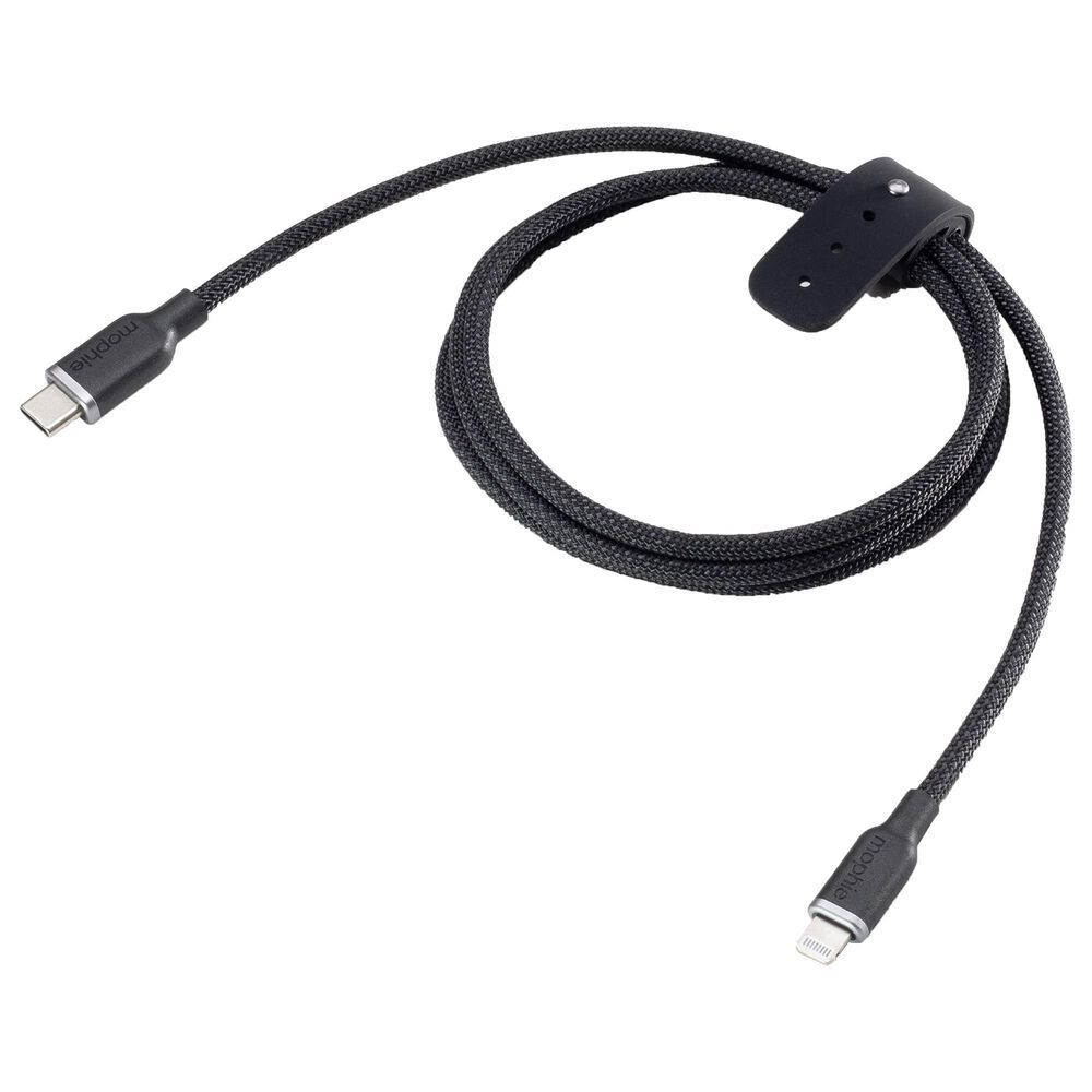 Mophie 6 Ft. USB C To Apple Lightning Cable in Black, , large