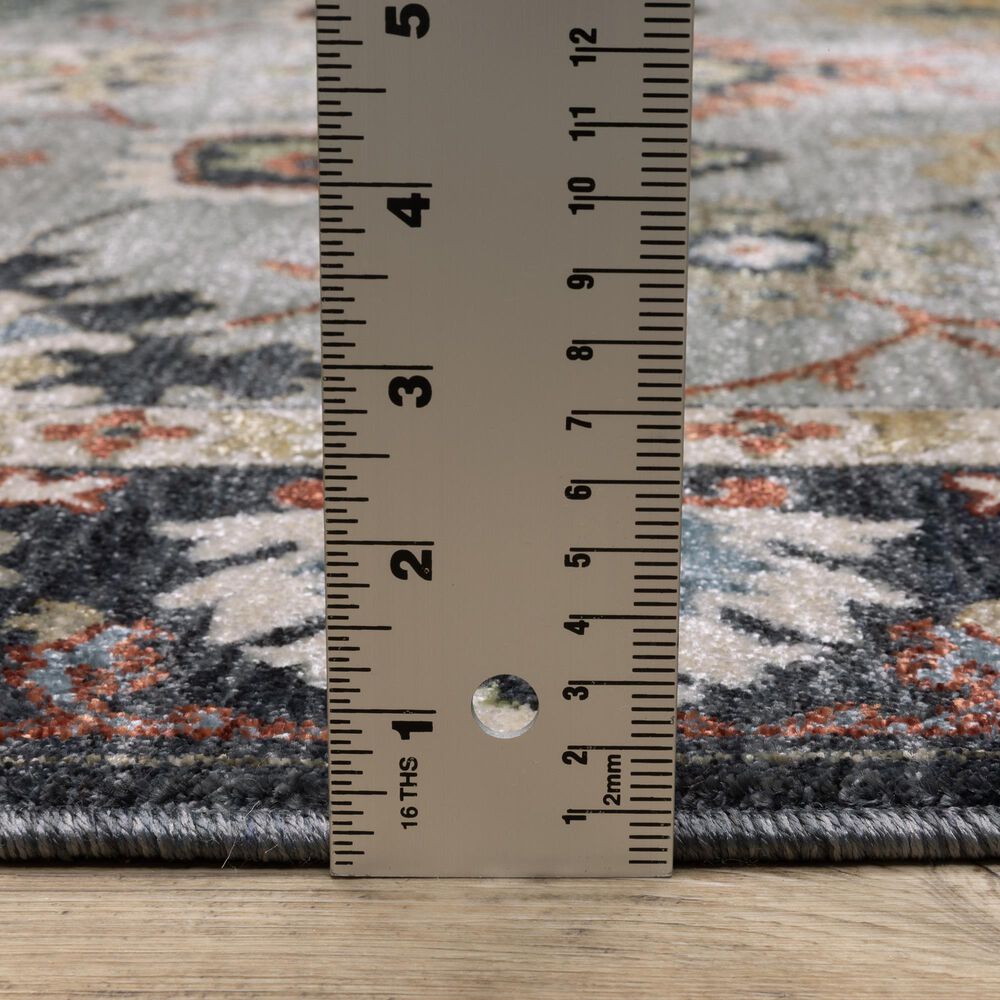 Oriental Weavers Eliana ELI08 Blue and Multicolor 7&#39;10&quot; x 10&#39;10&quot; Area Rug, , large