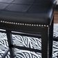 Linon Home Decor Claridge Bar Stool in Black, , large