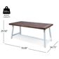 Hearth and Haven Carlie Outdoor Dining Table in Brown and White - Table Only, , large