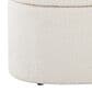 LumiSource Spin 18" Swivel Ottoman in Cream, , large