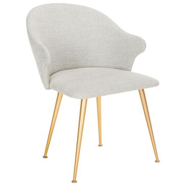 Safavieh Edmond Arm Chair in Light Grey, , large