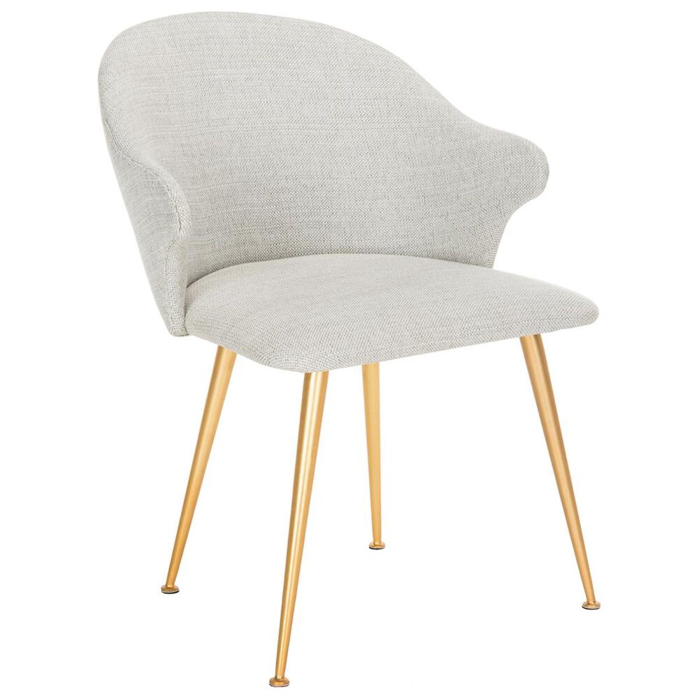 Safavieh Edmond Arm Chair in Light Grey, , large