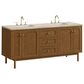 James Martin Laurent 72" Double Bathroom Vanity in Honey Oak with 3 cm Tajnar Eclos Top, Rectangular Sinks and FreePower Wireless Charger, , large
