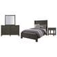 Riva Ridge Mill Creek 4 Piece Full Storage Bed Set in Carob, , large