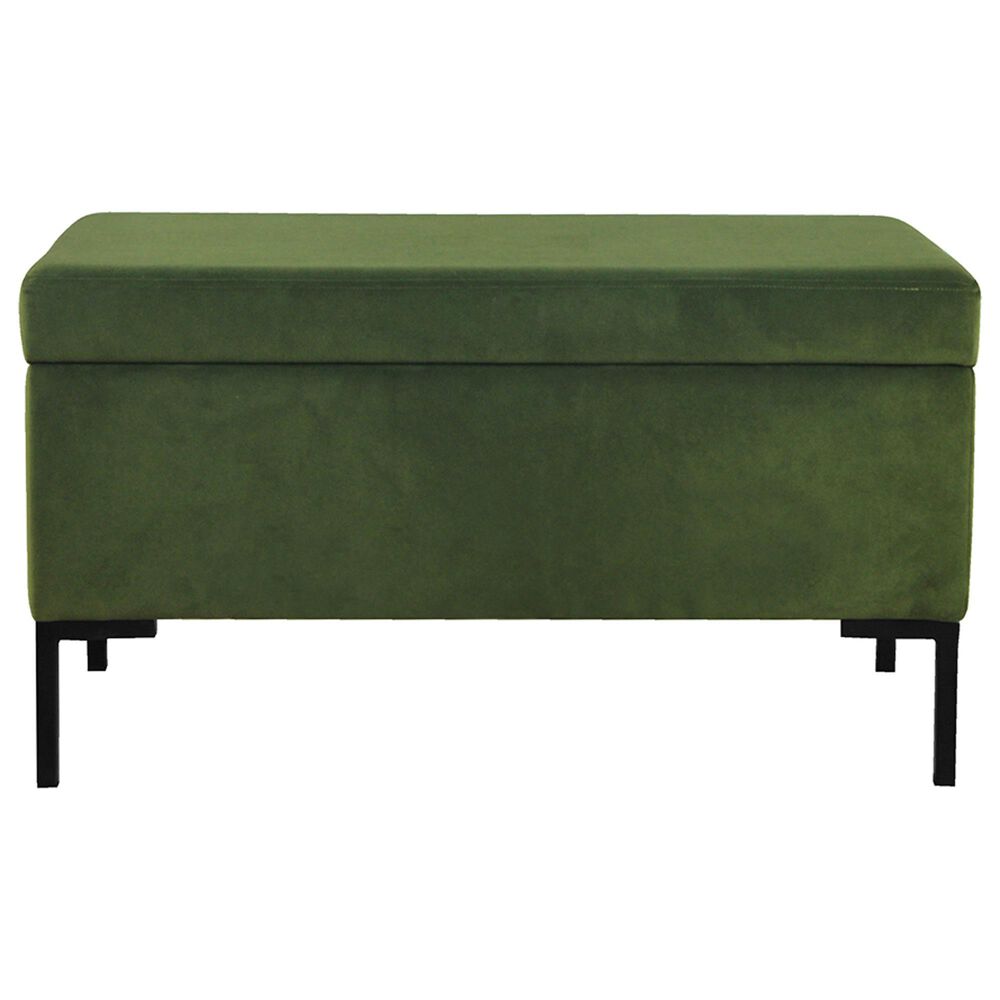 Kinfine Medium Metal Storage Bench in Green, , large