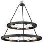 Golden Lighting Castile 15-Light Chandelier in Matte Black, , large
