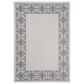 Safavieh Bermuda Floral 5"3" x 7"6" Ivory and Charcoal Indoor/Outdoor Area Performance Rug, , large