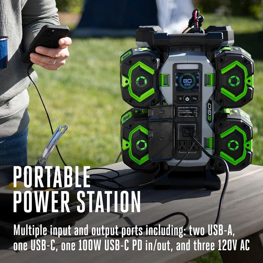 EGO POWER+ Nexus 1400W Portable Power Station, Includes (2) 56V 6.0Ah Batteries, Charger Not Included, , large