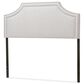 Baxton Studio Avignon King Upholstered Headboard in Greyish Beige, , large