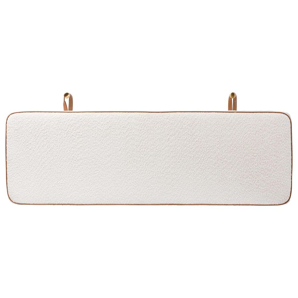 Baxton Studio Belden Boucle Queen Upholstered Panel Headboard in Cream, , large