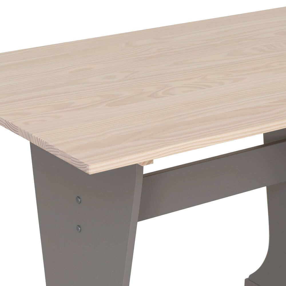 Linon Home Decor Tobin Dining Table in Grey and Maple - Table Only, , large