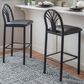 Linon Home Decor Thayer Bar Stool in Black (Set of 2), , large
