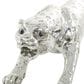 Maple and Jade Leopard Decorative Sculpture in Satin Silver, , large