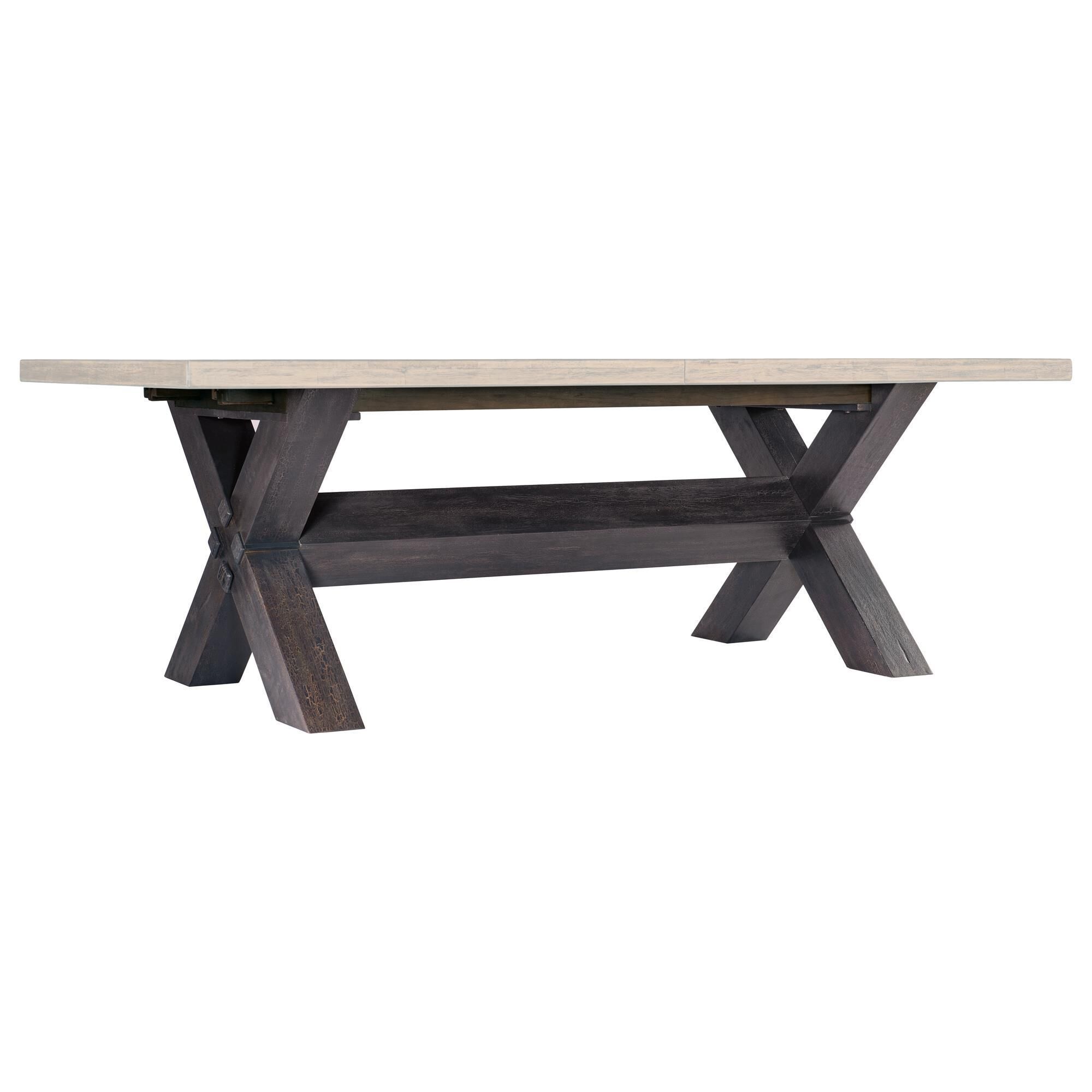 Hooker Furniture Big Sky Dining Table in Vintage Natural and Black