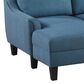 OSP Home Lester 1-Piece Stationary Sleeper Sofa Chaise in Blue, , large